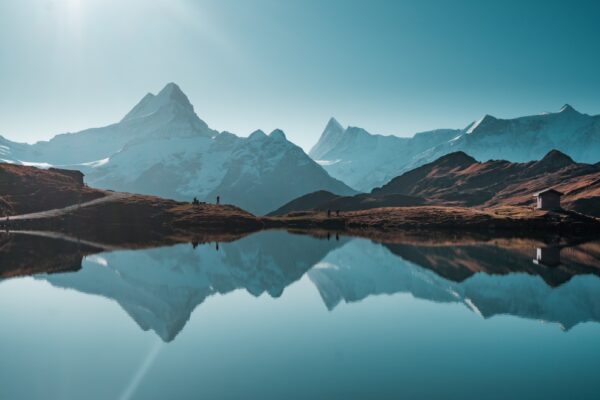 Mountain reflection on canvas, canvas printing, canvas art, wall art