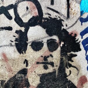 canvas art lennon on concrete, canvas printing, wall art,