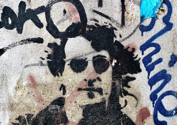 canvas art lennon on concrete, canvas printing, wall art,