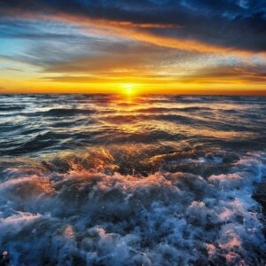 Ocean sunrise, canvas printing, canvas art, wall art