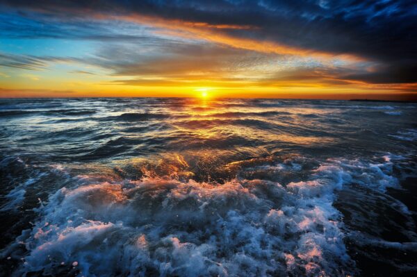 Ocean sunrise, canvas printing, canvas art, wall art